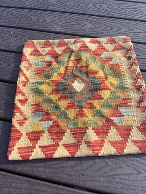 18” Turkish Kilim Pillow Cover